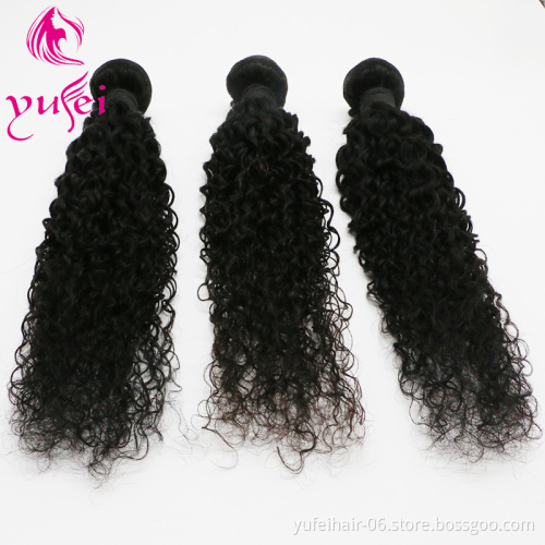 Top Quality Natural Color Curly Hair 10A 100% Brazilian Jerry Curl Human Hair Cuticle Aligned Hai Extension